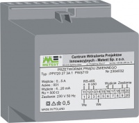 Przetwornik prądu i napięcia zmiennego     (wytrzymałość elektryczna izolacji 6 kV; separacja galwaniczna WE/WY/Uz - 6 kV;  dod. sygnał WE 1000 V)