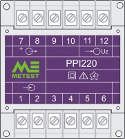 Przetwornik prądu i napięcia zmiennego     (wytrzymałość elektryczna izolacji 6 kV; separacja galwaniczna WE/WY/Uz - 6 kV)